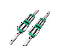 QTYQWC Gacca lineari 2pcs HGR15 HGR20 HGR25 HGR30 Guida Rail Quadrato 4pcs HGH/HGW Slide di Trasporto (Colore: 2 binari 4 HGW30cc, Dimensioni: 800 mm)