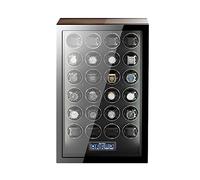QTYQWC Guarda Gli avvolgitori per Orologi Automatici Motore Ultra Quiet con luci a LED Avvolgitore di Orologio Automatico con 5 modalità di Rotazione Blocco Pulsante per sbloccare, Display LCD