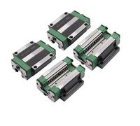 QTYQWC Guide lineari HGR20 Carriage 4 PC/Lotto HGW20CC Blocchi Slide Cuscinetti per la Guida lineare (Colore: Nero-Verde, Dimensione: HGW20CC)