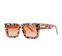 QTYQWC Nuovi Occhiali da Sole retrò 2025 Donne Leopard Gradient Shades Uv400 Uomini