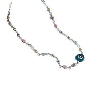 QTYQWC Nuovo 2025 per l'arrivo Trendy Colorful Resin 925 Sterling Silver Female Calace Collana Gioielli per la Decorazione di Donne COMMORATIVA con Accessori Creativa alla Moda per Regalo