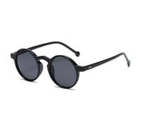 QTYQWC Occhiali da sole retrò donna uomo guida sfumature verde scuro occhiali UV400, Nero grigio, Taglia unica