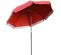 QTYQWC Ombrellone da Giardino per Esterni, Parasole inclinabile, Protezione Solare e Protezione, per spazi Esterni Come terrazza, Spiaggia, Mercato da Giardino, Rotondo 200 cm, 240 cm, 280 cm