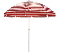 QTYQWC Ombrellone da Spiaggia a Righe 2M/2.2M/2.5M, ombrellone da Giardino con 8 Stecche per Spiaggia/Piscina/Patio