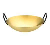 QTYQWC Pentola in acciaio inox Pentola cinese Padella cinese Padella per paella a induzione Pentola per paella Base per paella Padella in acciaio Padella per paella spagnola Padelle da cucina Fornit