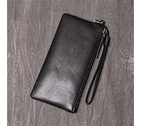 QTYQWC Pochette da Uomo Portafoglio Lungo da Donna Borsa per Telefono Sottile in Pelle Morbida Portafoglio Multi-Card (Colore : A, Dimensioni : 20 * 1 * 10m)