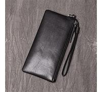QTYQWC Portafogli 1 pz Pochette da Uomo Portafoglio Lungo da Donna Borsa per Telefono Sottile in Morbida Pelle Portafoglio Multi-Carta