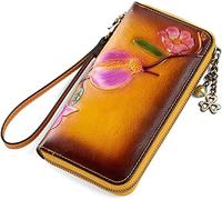 QTYQWC Portafoglio da Donna Portafoglio Lungo Casual da Donna Portafoglio con Pochette Portafoglio con Cerniera in Rilievo (Colore: C, Dimensioni: 19 * 2 * 10m)