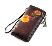 QTYQWC Portafoglio da Donna Portafoglio Lungo Casual da Donna Portafoglio con Pochette Portafoglio con Cerniera in Rilievo (Colore: C, Dimensioni: 19 * 2 * 10m)