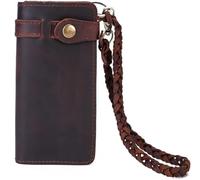 QTYQWC Portafoglio da Uomo 1 Pezzo Portafoglio Lungo antifurto Pochette retrò Portafoglio da Lavoro Borsa da Uomo (Colore: E, Dimensioni: 18 * 2 * 9cm)