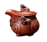 QTYQWC Set da tè Fatto a Mano in pentola Fatta per tè, Set da tè Esterno Portatile, Set da tè, caffettiera, Set da tè retrò per la casa, Accessori per Cerimonie del tè Cinese 90 ml per infusore