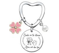 QTZXZX Portachiavi Collega Donne Regali per Amica Regalo Colleghi Idee Regalo Uomo Colleghe Amicizia Porta Chiavi Regalo per Colleghi Che Va Via Grazie Pensione Regali per Amica Maestra