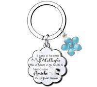 QTZXZX Portachiavi Collega Donne Regali per Amica Regalo Colleghi Idee Regalo Uomo Colleghe Amicizia Porta Chiavi Regalo per Colleghi Che Va Via Grazie Pensione Regali per Amica Maestra (8)