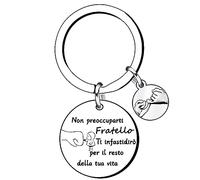 QTZXZX Regalo Fratello Portachiavi Regalo Per Fratello Regalo Fratello Compleanno Regalo Di Compleanno Per Fratello Regalo Fratello Maggiore Regalo Per Fratello Minore Regalo Per Un Fratello Natale