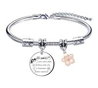 QTZXZX Regalo Laurea Donna Amicizia Bracciale,Regali Natale Amica Idee Amica Sorelle Bracciale Ispiratore Donna Ragazza per La Migliore Amica Sorella Regalo Laurea, Regalo Compleanno,Regalo Natale