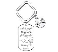 QTZXZX Regalo papà portachiavi,papà regalo,papa compleanno regali,papà regali,Per papà compleanno regali,per il papà regalo,festa del papàci sono molti supereroi ma il mio preferito si chiama papà (6)