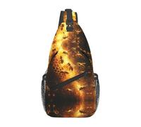 Qu-Een Bee Uomo Donna Borsa A Tracolla Casual Zaino Monospalla Leggera Sling Bag Per Trekking Campeggio Sportiva