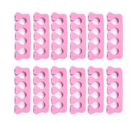 Quacc 12 separatori in spugna per dita dei piedi, separatori morbidi per dita dei piedi, per lucidatura pedicure manicure, rivestimento in gel, accessori di bellezza per nail art