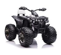 Quad a batteria con schienale QLS-3288, luci a LED, lettore MP3, colore bianco