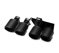 Quad Auto Scarico Paraurti Posteriore Marmitta Punta Tubo Acciaio Inox Per BMW Serie 5 F10 F11 F18 525i 520i 530i 523i(Carbon Fiber B)