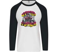 Quad Bicicletta Adrenalina Off Road Atv Motociclista Uomo L/S Baseball T-Shirt