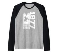 Quad-Biker Compleanno Nato nel 1977 Vintage ATV-Quad-Bike Maglia con Maniche Raglan