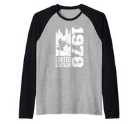 Quad-Biker Compleanno Nato nel 1978 Vintage ATV-Quad-Bike Maglia con Maniche Raglan