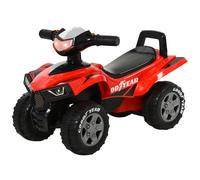 Quad Cavalcabile 60x31x42 cm con Luci e Suoni Goodyear Rosso e Nero