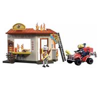 Quad dei Vigili del Fuoco con chiosco ( 100 pz ) CITY ACTION 4-10a 72195