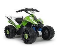 Quad Elettrico Bambini 12V INJUSA Blaster Verde Dai 2 Anni Con Batteria E Caricatore Retromarcia Ruote Antiscivolo Freno Automatico Sella 37cm Guida Sicura Esterno Regalo Perfetto Motricità