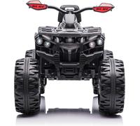 Quad Elettrico Bambini ATV 12V 14Ah 4x4 Nero 1-4 Anni Sospensioni LED MP3