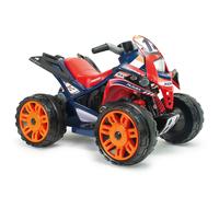 Quad Elettrico per Bambini 12V The Beast Repsol Fino a 6 km/h Rosso e Blu