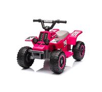 Quad Elettrico per Bambini 6 V, Auto Elettrica per Bambini con LED e Musica, 1,8 Km/h con Clacson, Avviamento con Un Pulsante, Lungo Raggio, ATV per Bambini Oltre 3 Anni