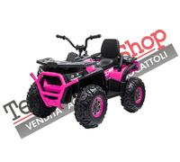 Quad Elettrico Per Bambini ATV 12V 2.0 Luci LED Suoni Lettore Mp3 conTelecomando