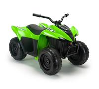 Quad Elettrico per Bambini Kawasaki KFX90 12V per Bambini 3-5 Anni con Acceleratore Pedale Luci LED Freno Elettrico Velocità 5 km/h INJUSA