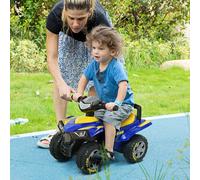 Quad Giocattolo per Bambini 18-36 Mesi con Licenza GOODYEAR con Luci e Suoni Realistici, Blu e Giallo, 60x31x42cm