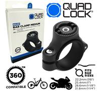 Quad Lock 360 BAR Morsetto Medium Moto Bicicletta Volante 22,2 25,4 28,6 31,8