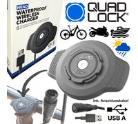 QUAD LOCK Caricatore + Supporto Telefono WiFi Impermeabile USB Charge MTB Ebike