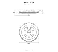 Quad Lock 360 MAG, testa di montaggio male