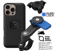 Quad Lock Moto Supporto per Cellulare + Smorzatore + Mag Custodia IPHONE 16 Pro