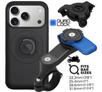 Quad Lock Moto Supporto per Cellulare + Smorzatore + Mag Custodia IPHONE 17. Pro