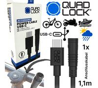 Quad Lock Power Cavo senza Fili Caricabatteria 12V per Shimano Ebike / Moto /