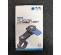 Quad Lock QLM-HBR Supporto Manubrio Moto per iPhone e Samsung Galaxy - Blu/Nero