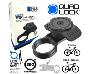 Quad Lock Stem Cap Mount Bicicletta Attacco Cappelli Supporto Cellulare Bici