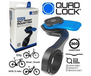QUAD LOCK Supporto Anteriore PRO In Alluminio Per Manubrio Per Smartphone