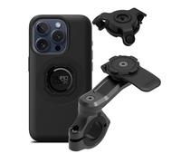 Quad Lock Supporto per manubrio moto PRO Kit con antivibrazioni e custodia per iPhone 15 Pro MAG