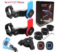 QUAD-LOCK Supporto per telefono per bici da moto Supporto per attacco manubrio anti-vibrazione 360 ° Staffa di sicurezza per supporto navigazione girevole