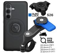 QUAD LOCK Supporto Telefono Per Moto + Smorzatore Vibrazioni MAG Galaxy S26 Nero