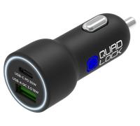 Quad Lock USB (C + A) 48W caricabatterie accendisigari doppio