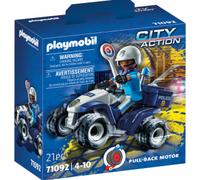 PLAYMOBIL City Action 71092 Police Quad with Pullback Motor, Toy for Children Ag